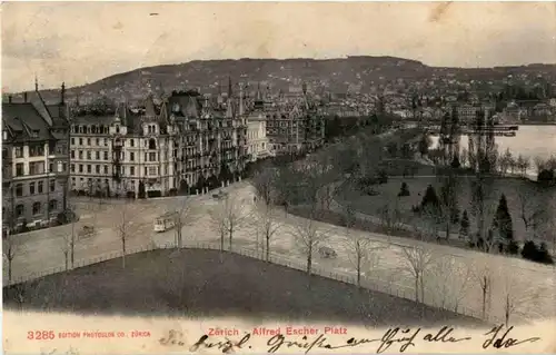 Zürich - Alfred Escher Platz -142892