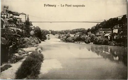 Fribourg - Le Pont suspendu -145996