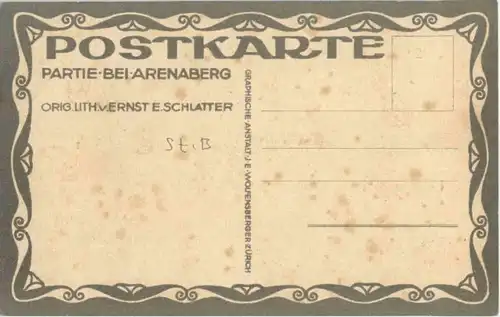 Bei Arenaberg - Künstlerkarte Schlatter -146308