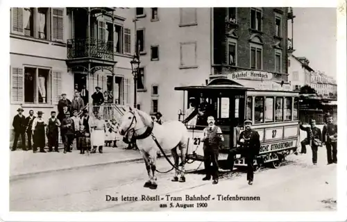 Zürich - Das letzte Rössli Tram - Repro -143114