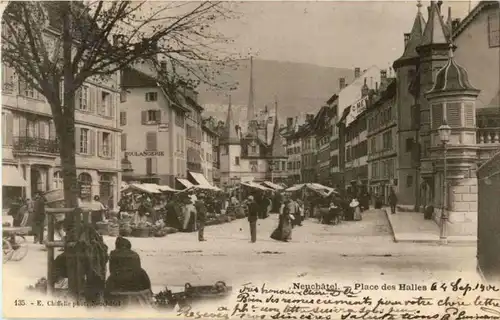 Neuchatel - Place des Halles -146636