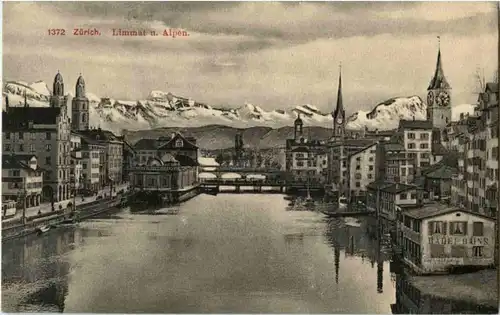 Zürich - Limmat und Alpen -143374