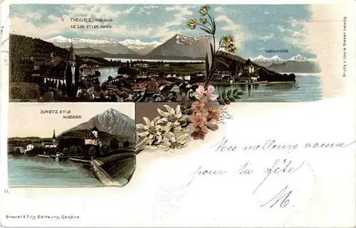 Spiez Thun - Litho -146814