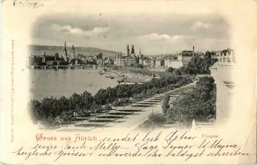 Gruss aus Zürich - Utoquai -146908