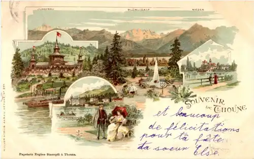 Gruss aus Thun - Litho -146952