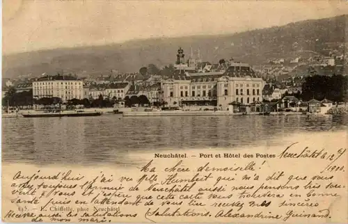 Neuchatel - Port et Hotel des Postes -146656