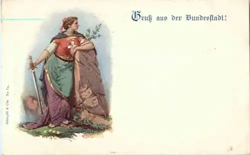 Gruss aus der Bundesstadt - Litho -146976