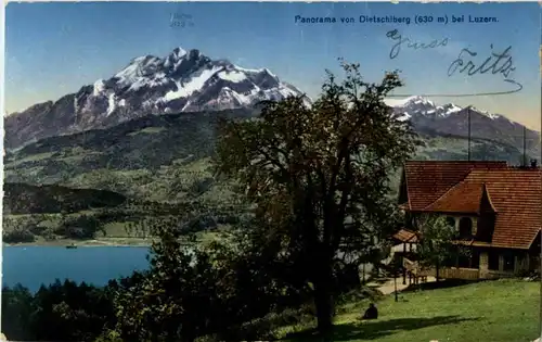 Panorama von Dietschiberg bei Luzern -145518