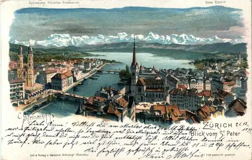 Zürich - Blick vom St. Peter -143698