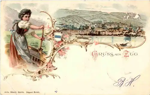Gruss aus Zug - Litho -146792