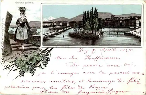 Souvenir de Geneve - Litho -146842