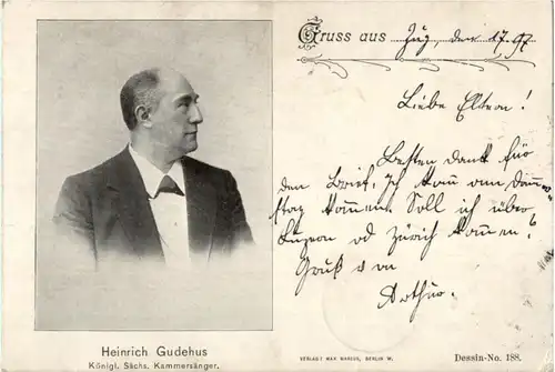 Heinrich Gudehus - Sächs. Kammersänger -146098