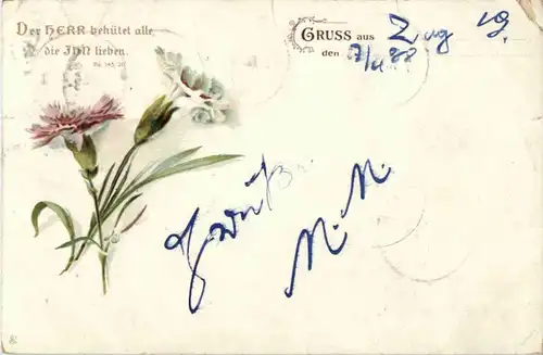 Gruss aus - Blumen Nelken -146118