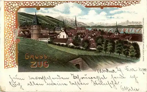 Gruss aus Zug - Litho -147388