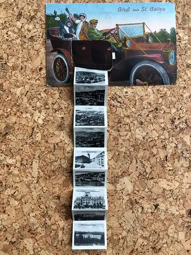 Gruss aus St. Gallen - Mechanische Karte - Auto Car -189360