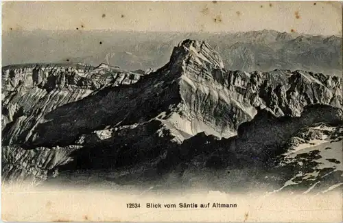 Blick vom Säntis auf Altmann -145408