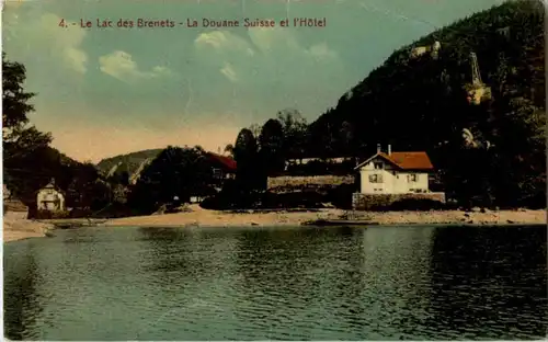 Le Lac des Brenets - La Douane Suisse et l hotel -146546