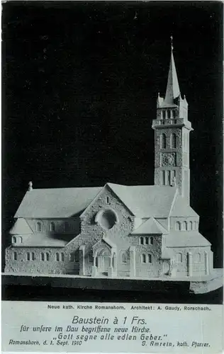 Neue kath. Kirche Romanshorn - Baustein -145658