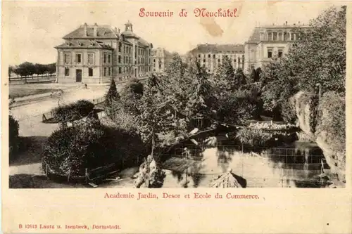 Souvenir de Neuchatel - Academie Jardin -146676