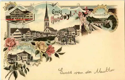 Gruss aus Hundwil - Litho -148028