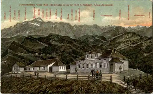Panorama von der Hochalp bei Urnäsch -147758
