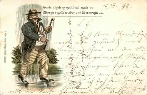 Humor - Mann im Regen -146120