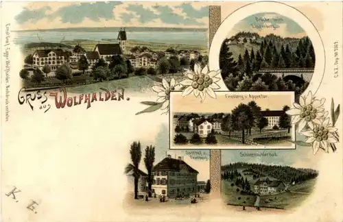 Gruss aus Wolfhalden - Litho -147908