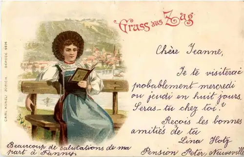 Gruss aus Zug - Litho -147292