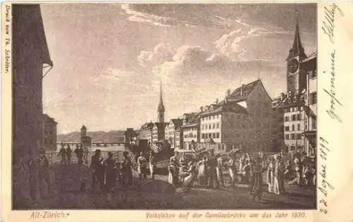 Zürich - Gemüsebrücke -147198