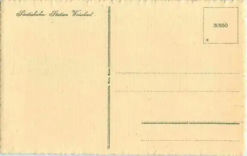 Säntisbahn - Station Weissbad -148372