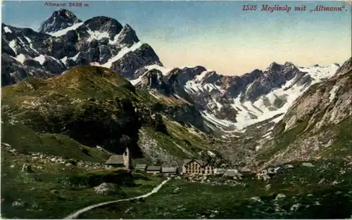 Meglisalp mit alpmann -148474