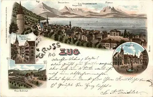 Gruss aus Zug - Litho -147386