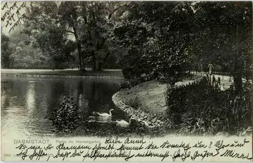 Darmstadt - Partie im Herrengarten -148894