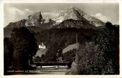 Schloss Lustheim mit Watzmann -149064