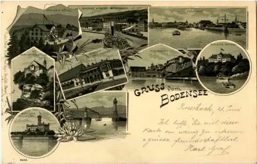 Gruss vom Bodensee - Litho - Rorschach -146228