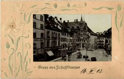 Gruss aus Schaffhausen - Prägekarte -150384