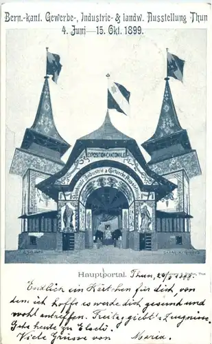 Thun - Gewerbe Auststellung 1899 -146762