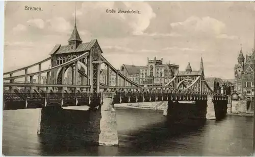 Bremen - Grosse Weserbrücke -149154
