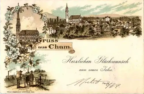 Gruss aus Cham - Litho 1897 -146912