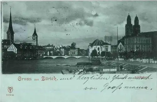 Gruss aus Zürich - Litho -146932