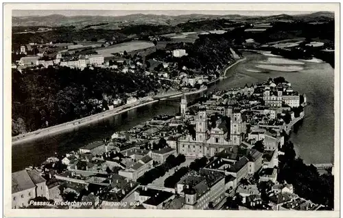 Passau - vom Flugzeug -109074