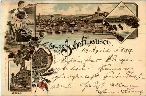 Gruss aus Schaffhausen - Litho -150510