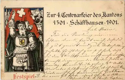 Schaffhausen - 4. Centenarfeier des Kantons 1901 -150258