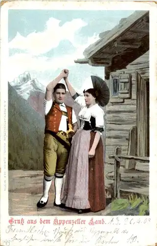 Gruss aus dem Appenzeller Land - Tracht -148234