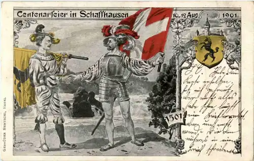 Schaffhausen - Centenarfeier des Kantons 1901 -150262
