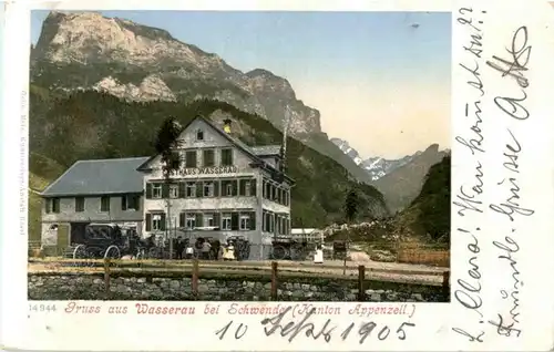 Gruss aus Wasserau bei Schwende - Gasthaus Wasserau -148370