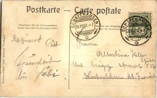 Schaffhausen - Rheinfall - Prägekarte -150564