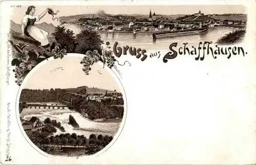 Gruss aus Schaffhausen - Litho -150376