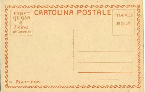Ticino pittoresco - Künstlerkarte Ernst Geiger - Rivapiana -151388