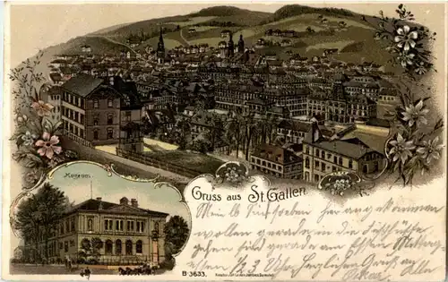 Gruss aus St. Gallen - Litho -152828